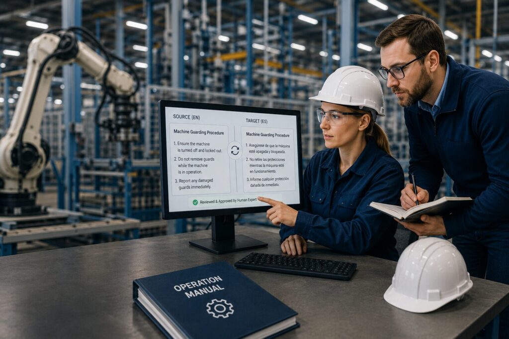 Human in the Loop Manufacturing Translation Process